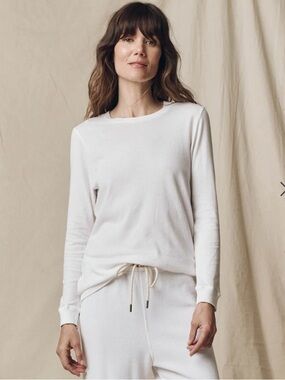 The Great The Long Sleeve Slim Tee White